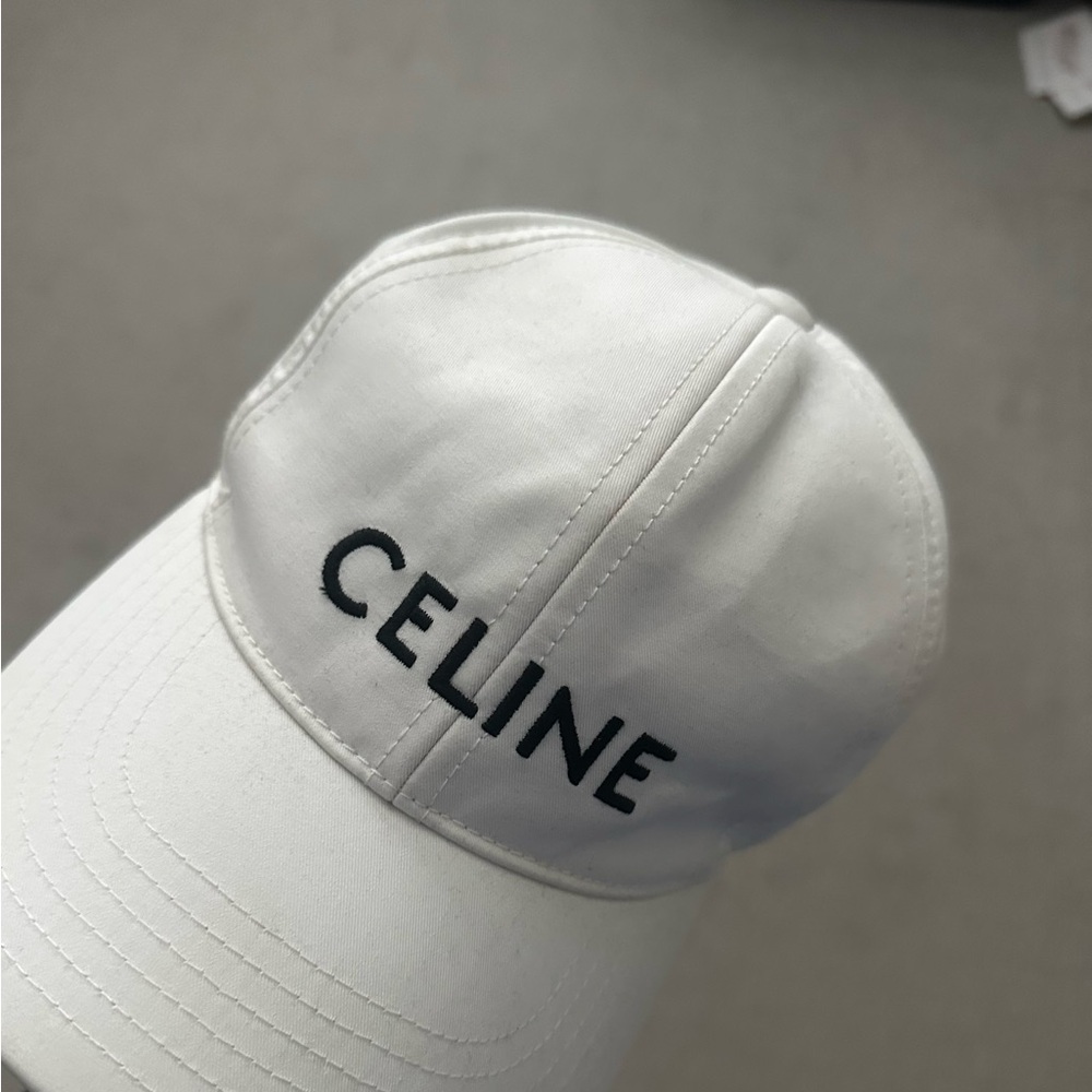 Celine White Cap